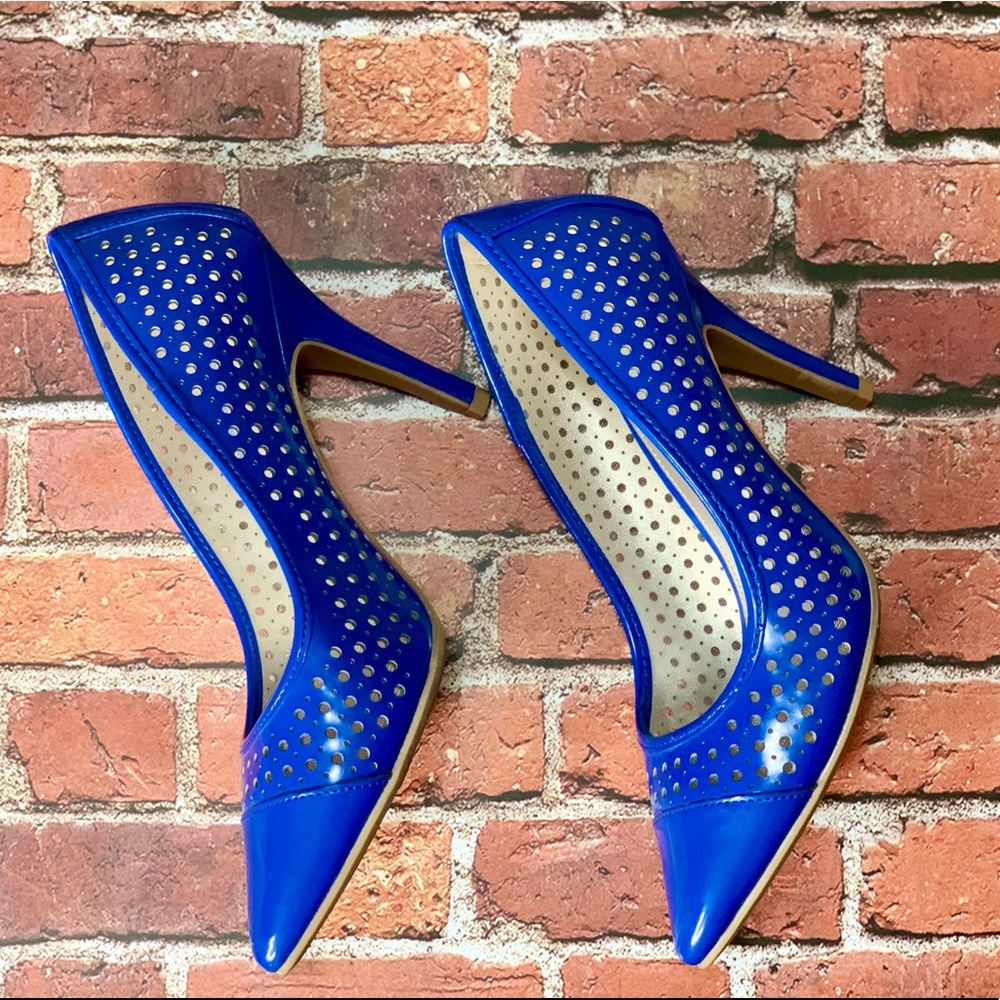 Blue Christian Siriano Heels
